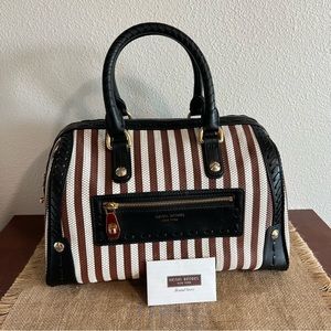 Henri Bendel Centennial Striped Barrel Bag (RARE)